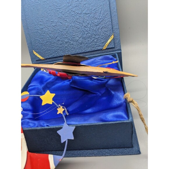 Christmas Ornament Lot 3 Rustic Primitive Farmhouse Folk Art  Metal Santa, Angel - Picture 9 of 16